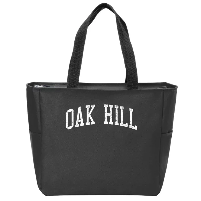 Oak Hill Al Vintage Athletic Sports Js02 Zip Tote Bag