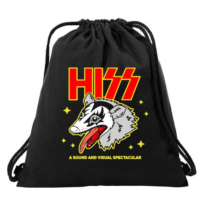 Opossum Hiss A Sound And Visual Spectacular Drawstring Bag