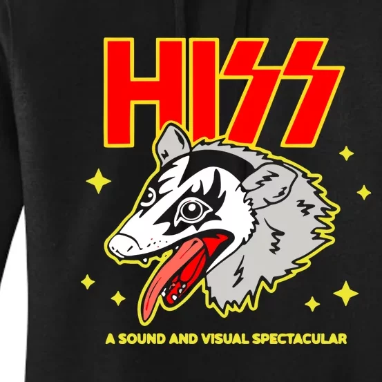 Opossum Hiss A Sound And Visual Spectacular Women's Pullover Hoodie