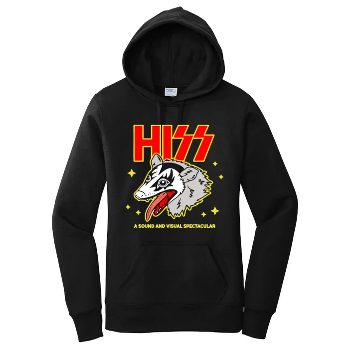 Opossum Hiss A Sound And Visual Spectacular Women's Pullover Hoodie