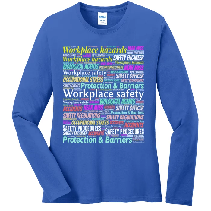 Occupational Health And Safety Slogans Gift Ladies Long Sleeve Shirt