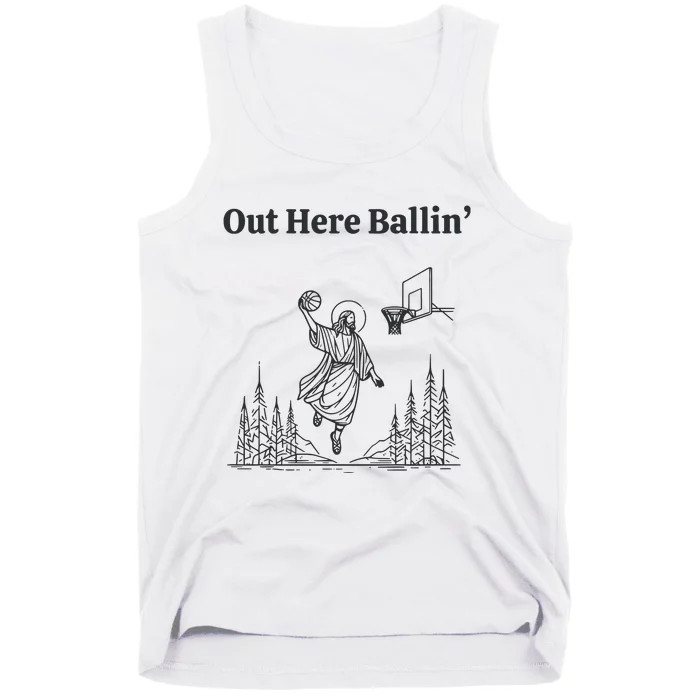 Out Here Ballin Jesus Tank Top