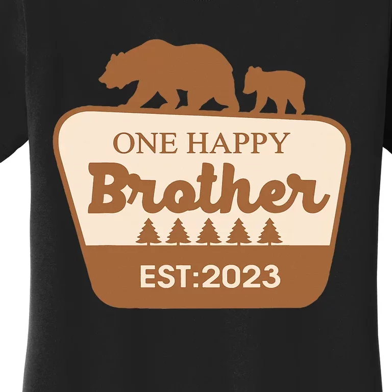 One Happy Brother Happy Camper Matching Family Birthday Women's T-Shirt