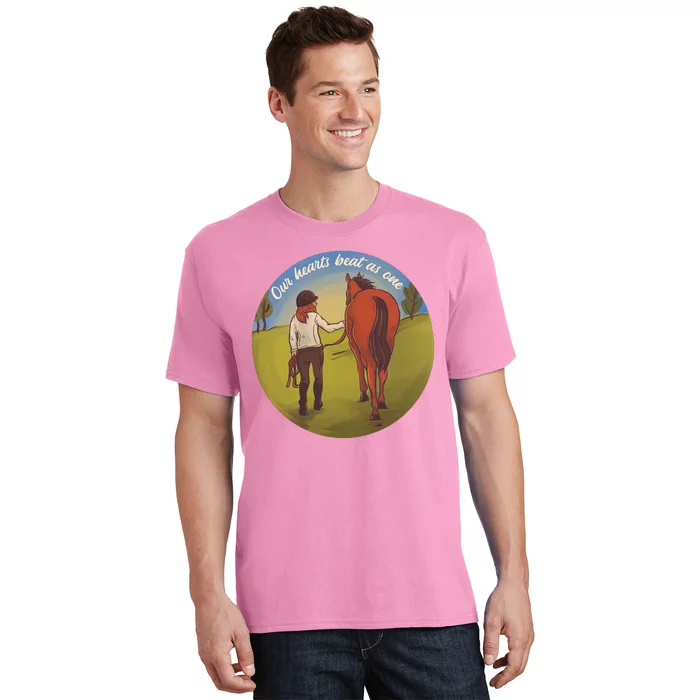 Our Heats Beat As One Horse Lover T-Shirt