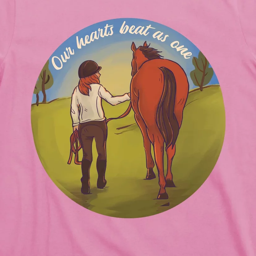 Our Heats Beat As One Horse Lover T-Shirt