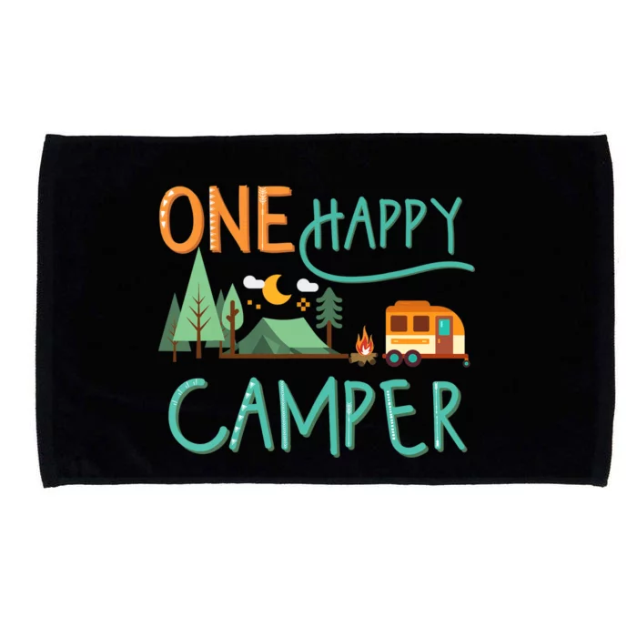 one happy camper first birthday design, Camping Matching Microfiber Hand Towel