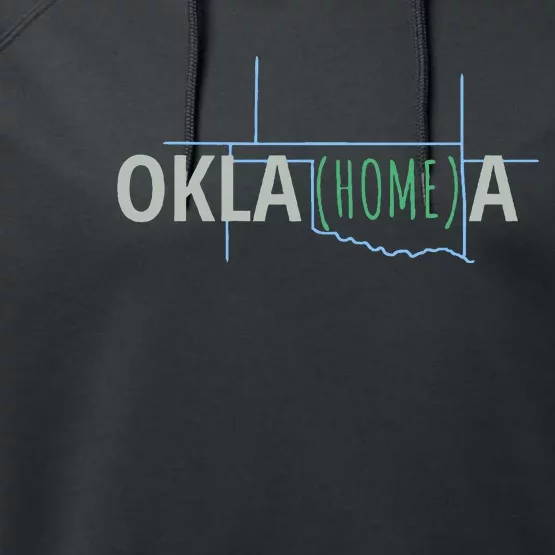 Oklahoma Home Cute Oklahomea Okc Performance Fleece Hoodie