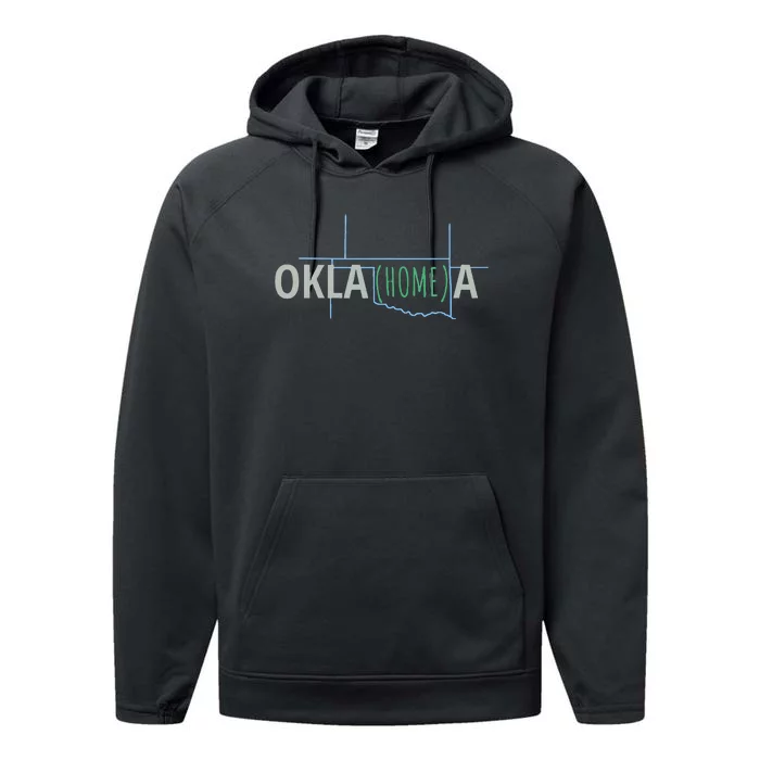 Oklahoma Home Cute Oklahomea Okc Performance Fleece Hoodie