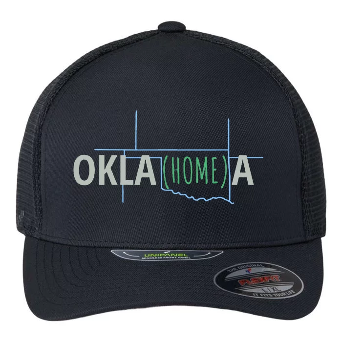 Oklahoma Home Cute Oklahomea Okc Flexfit Unipanel Trucker Cap