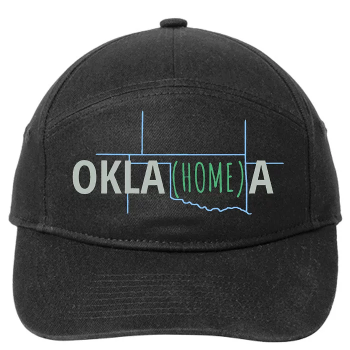 Oklahoma Home Cute Oklahomea Okc 7-Panel Snapback Hat