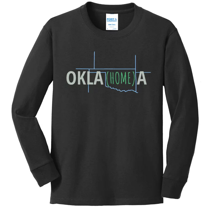 Oklahoma Home Cute Oklahomea Okc Kids Long Sleeve Shirt