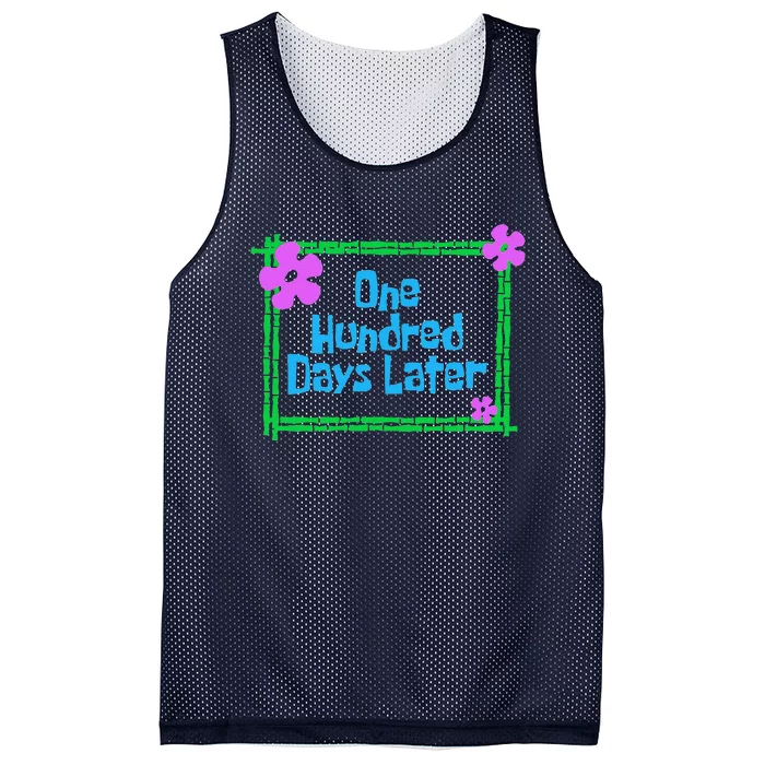 One Hundred Days Later 100th Day Of School Teacher Or Pupil Mesh Reversible Basketball Jersey Tank