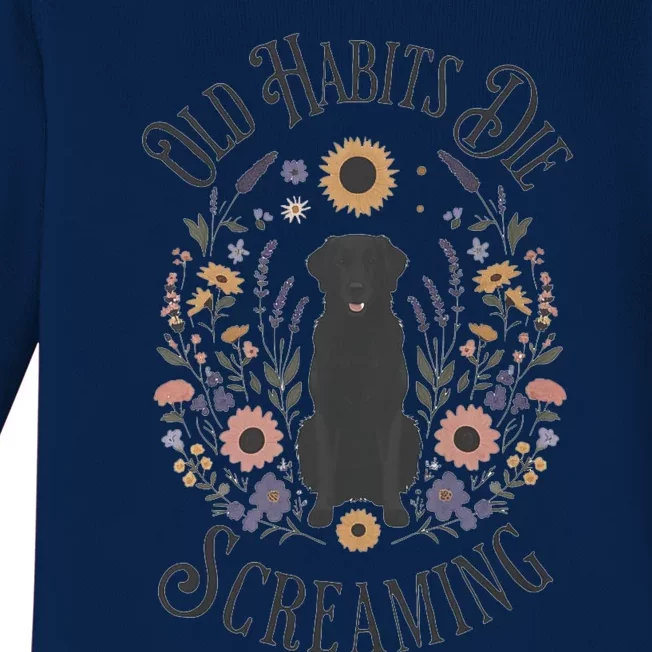 Old Habits Die Screaming Lyrics The Black Dog Ttpd Baby Long Sleeve Bodysuit