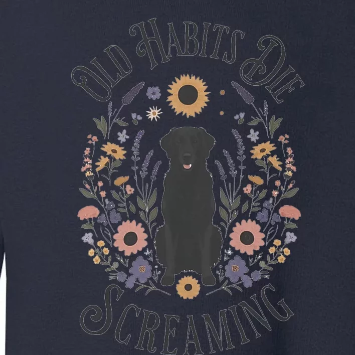 Old Habits Die Screaming Lyrics The Black Dog Ttpd Toddler Sweatshirt