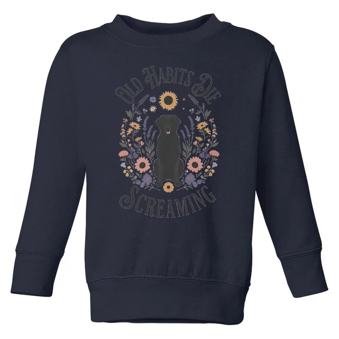 Old Habits Die Screaming Lyrics The Black Dog Ttpd Toddler Sweatshirt