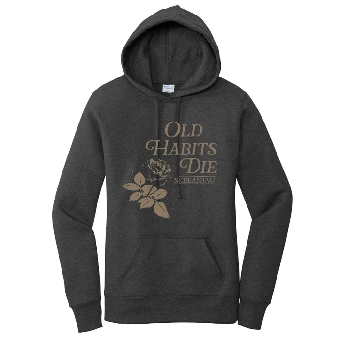 Old Habits Die Screaming Women's Pullover Hoodie