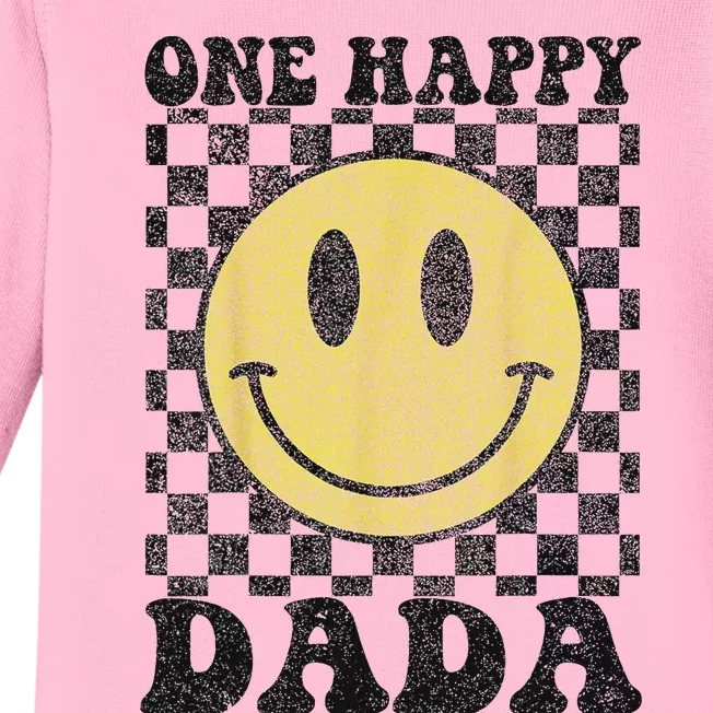 One Happy Dude Dada 1st Birthday Family Matching Baby Long Sleeve Bodysuit