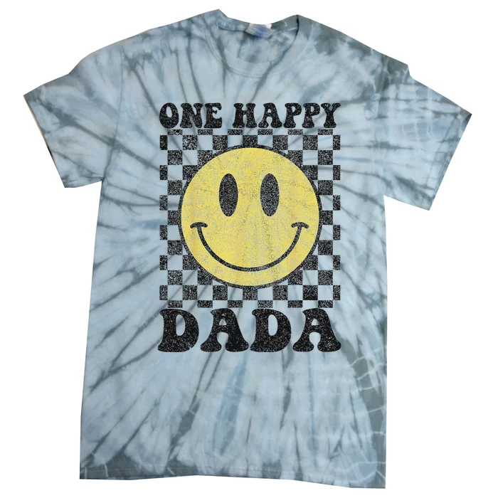 One Happy Dude Dada 1st Birthday Family Matching Tie-Dye T-Shirt