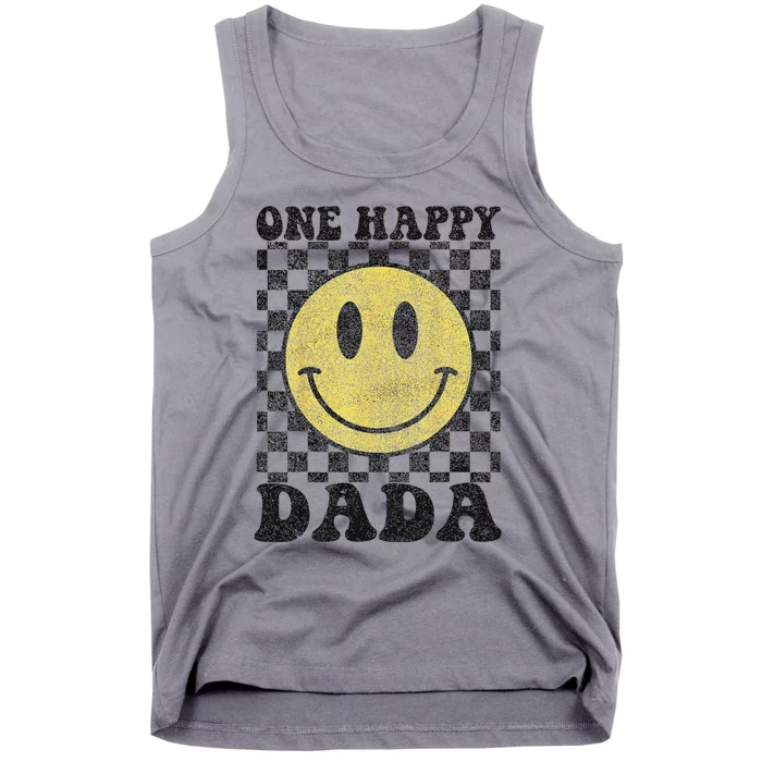 One Happy Dude Dada 1st Birthday Family Matching Tank Top