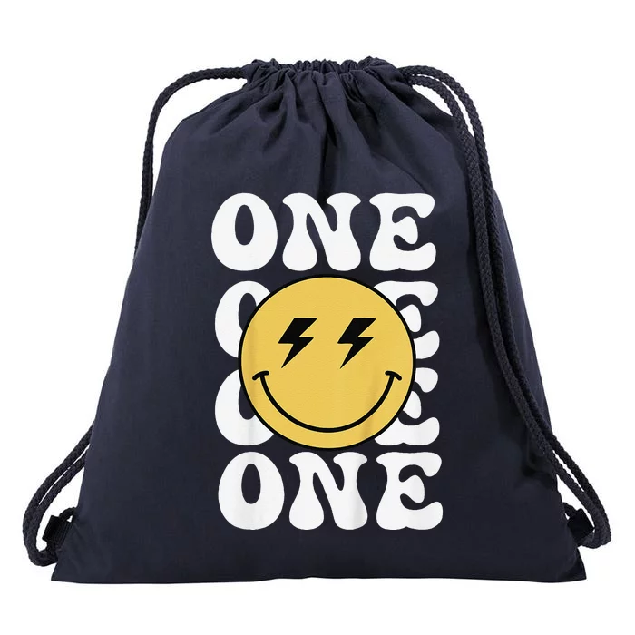 One Happy Dude 1st Birthday Theme Family Matching Drawstring Bag