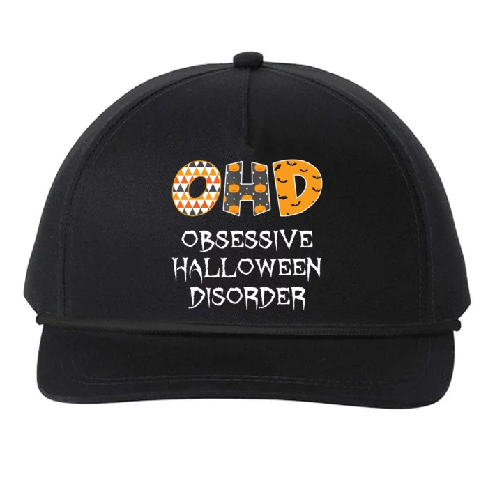 Obsessive Halloween Disorder Funny Halloween Lover Snapback Five-Panel Rope Hat