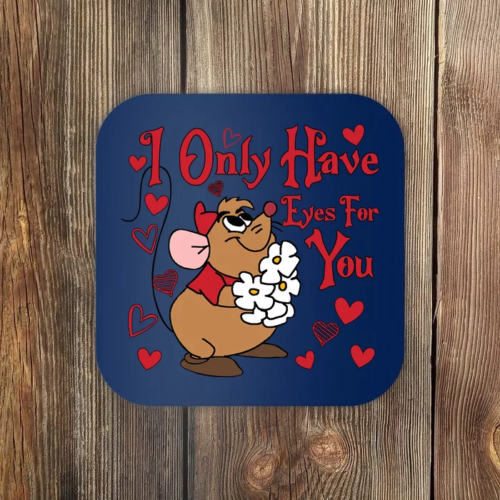 Only Have Eyes For You Gus Valentines Day Gus Lover Couple Matching Coaster