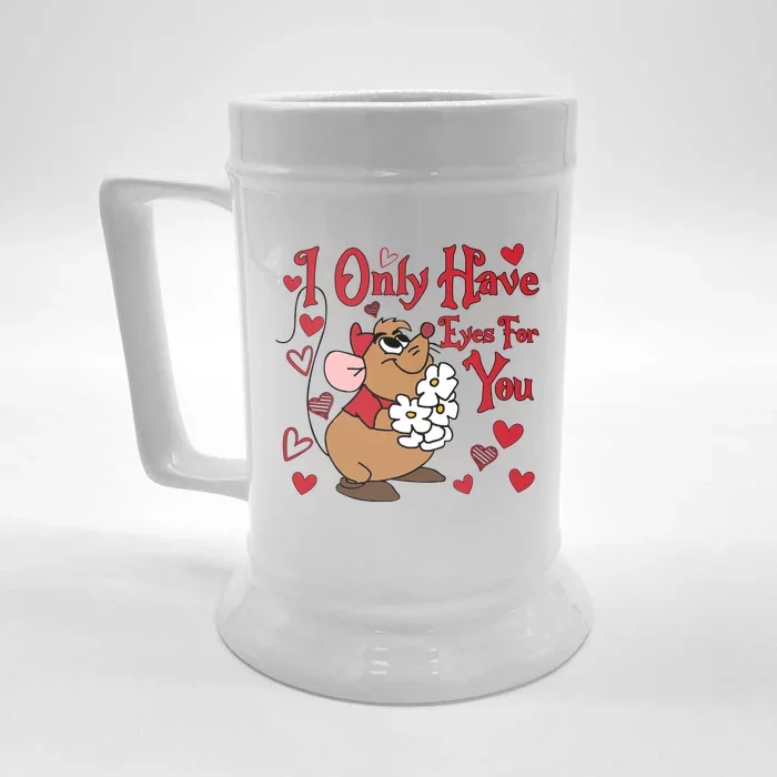 Only Have Eyes For You Gus Valentines Day Gus Lover Couple Matching Front & Back Beer Stein