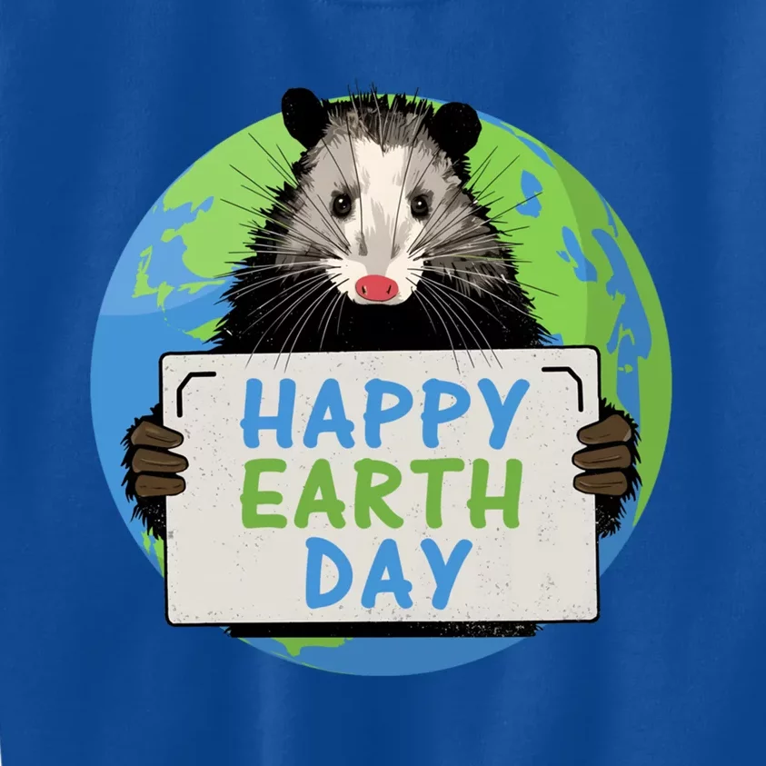 Opossum Happy Earth Day Lovers Funny Possum Gift Kids Sweatshirt