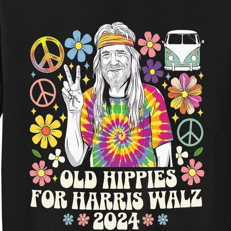 Old Hippies For Harris Waltz 2024 Sweatshirt