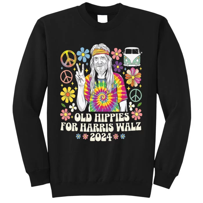 Old Hippies For Harris Waltz 2024 Sweatshirt