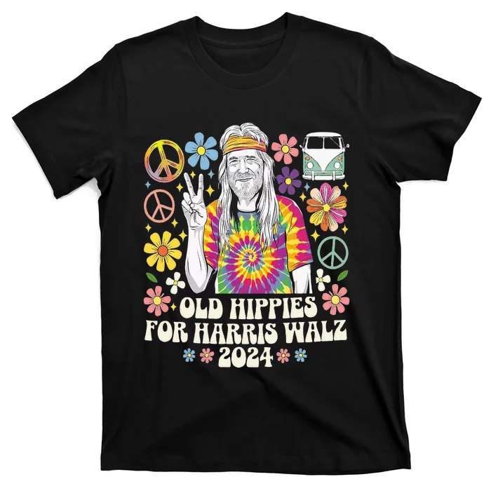 Old Hippies For Harris Waltz 2024 T-Shirt