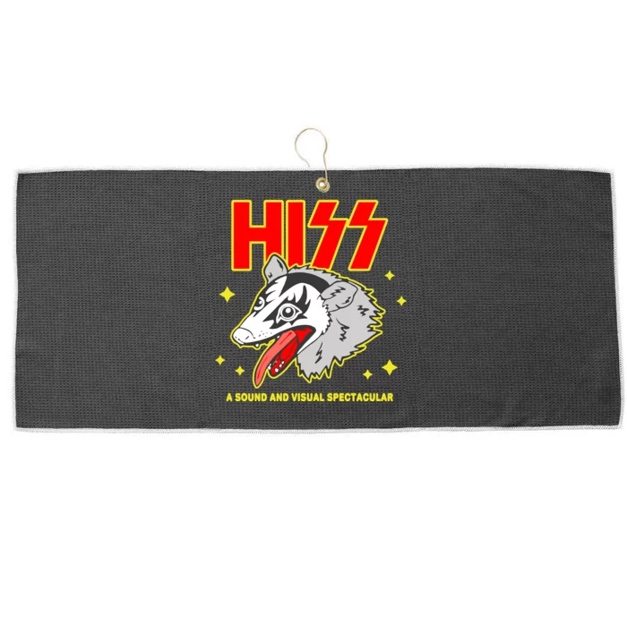 Opossum Hiss Funny Possum Hiss Gift Large Microfiber Waffle Golf Towel