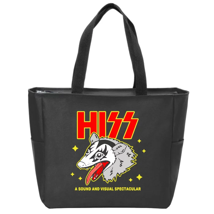 Opossum Hiss Funny Possum Hiss Gift Zip Tote Bag