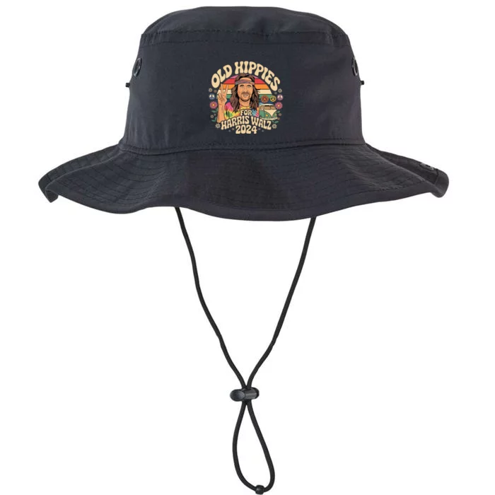 Old Hippies For Harris Waltz 2024 Election Kamala Harris Legacy Cool Fit Booney Bucket Hat