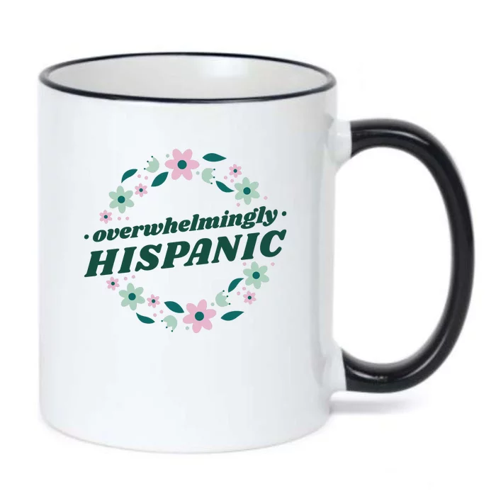 Overwhelmingly Hispanic Floral Black Color Changing Mug