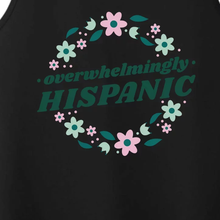 Overwhelmingly Hispanic Floral Performance Tank