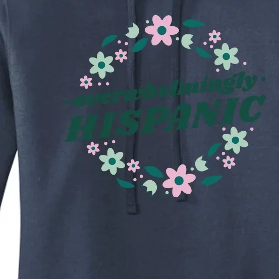 Overwhelmingly Hispanic Floral Women's Pullover Hoodie