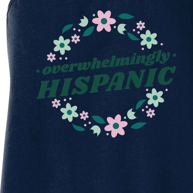 Overwhelmingly Hispanic Floral Women's Racerback Tank