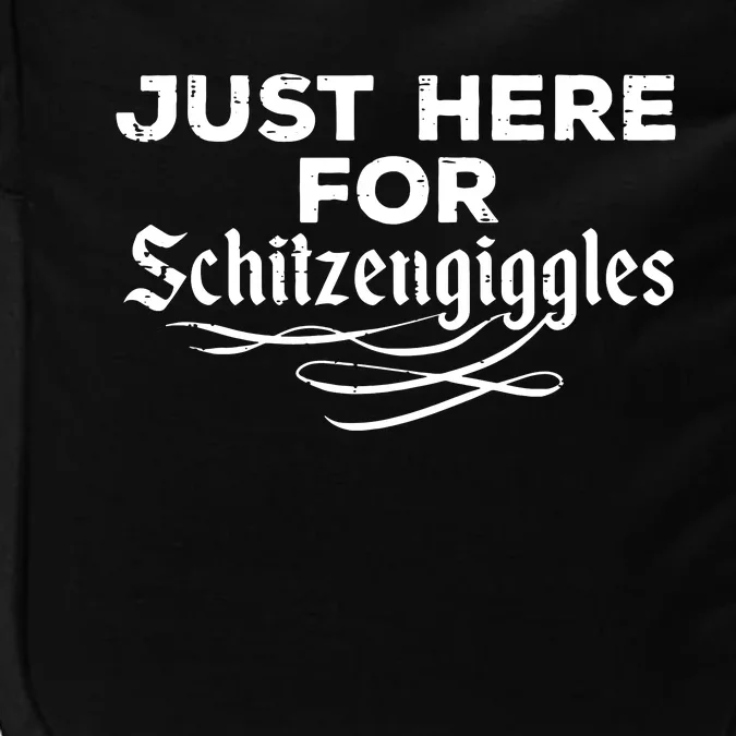 Oktoberfest Here For Schitzengiggles Funny German Impact Tech Backpack