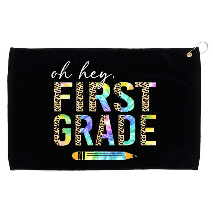 Oh Hey First Grade Back To School Students 1st Grade Teacher Grommeted Golf Towel