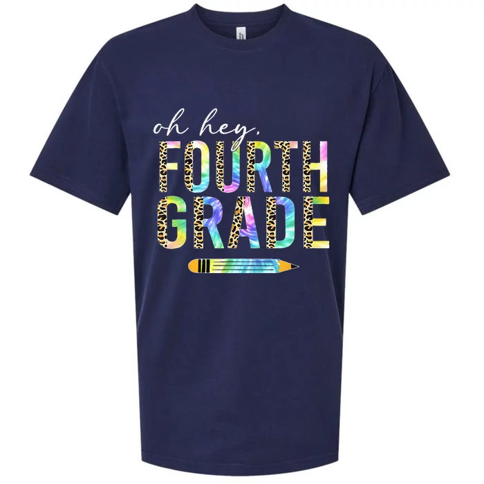 Oh Hey Fourth Grade Back To School Student 4th Grade Teacher Sueded Cloud Jersey T-Shirt