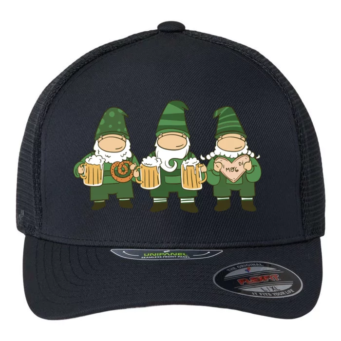 Oktoberfest Holiday Gnomes Flexfit Unipanel Trucker Cap