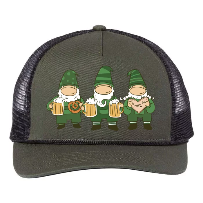 Oktoberfest Holiday Gnomes Retro Rope Trucker Hat Cap