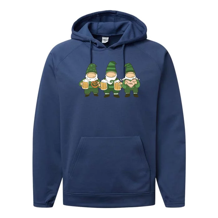 Oktoberfest Holiday Gnomes Performance Fleece Hoodie