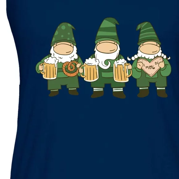 Oktoberfest Holiday Gnomes Ladies Essential Flowy Tank