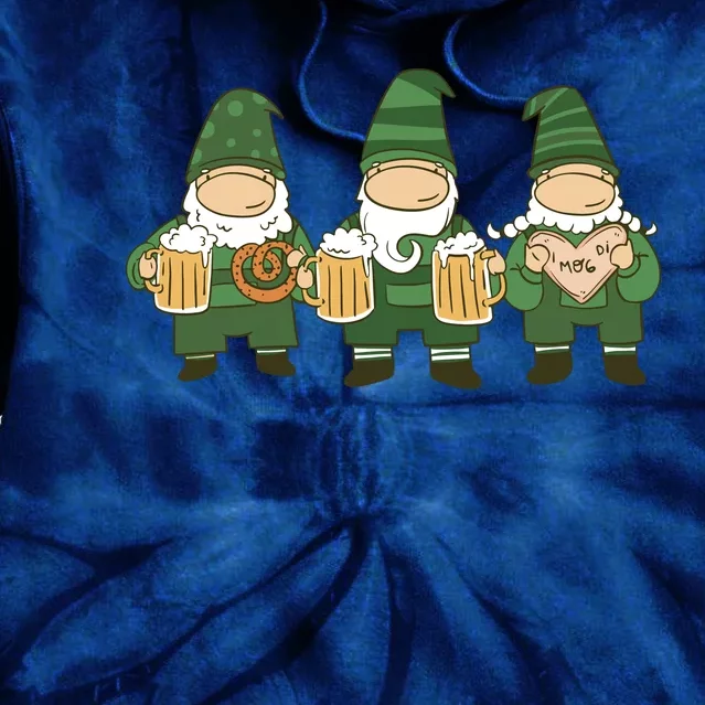 Oktoberfest Holiday Gnomes Tie Dye Hoodie