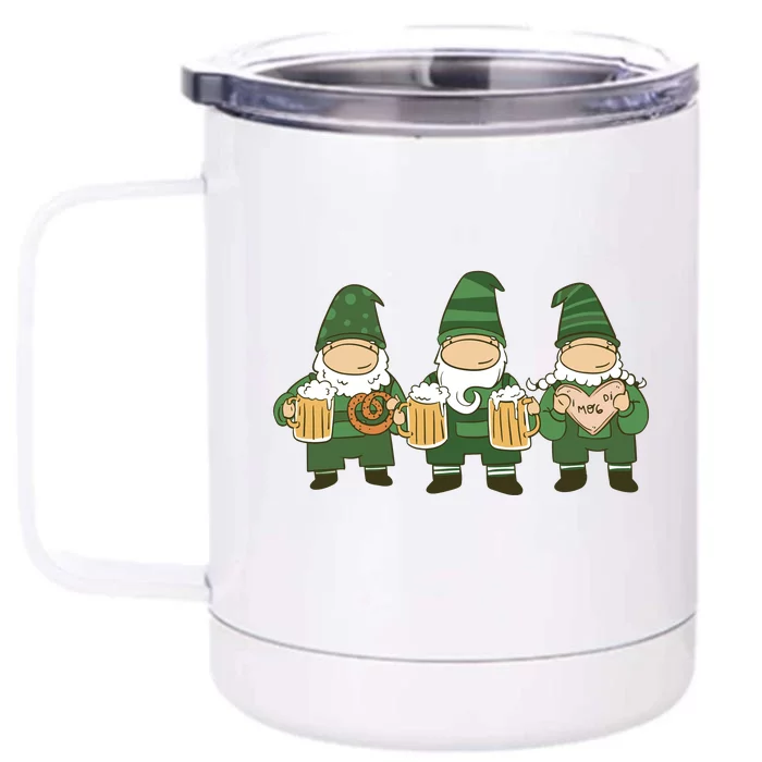 Oktoberfest Holiday Gnomes Front & Back 12oz Stainless Steel Tumbler Cup