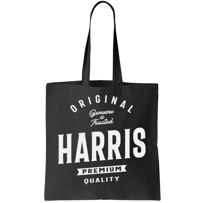 Original Harris Genuine And Trusted Name Harris Tote Bag