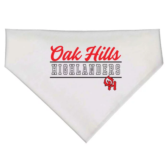 Oak Hills High School Highlanders Cute Gift C4 USA-Made Doggie Bandana