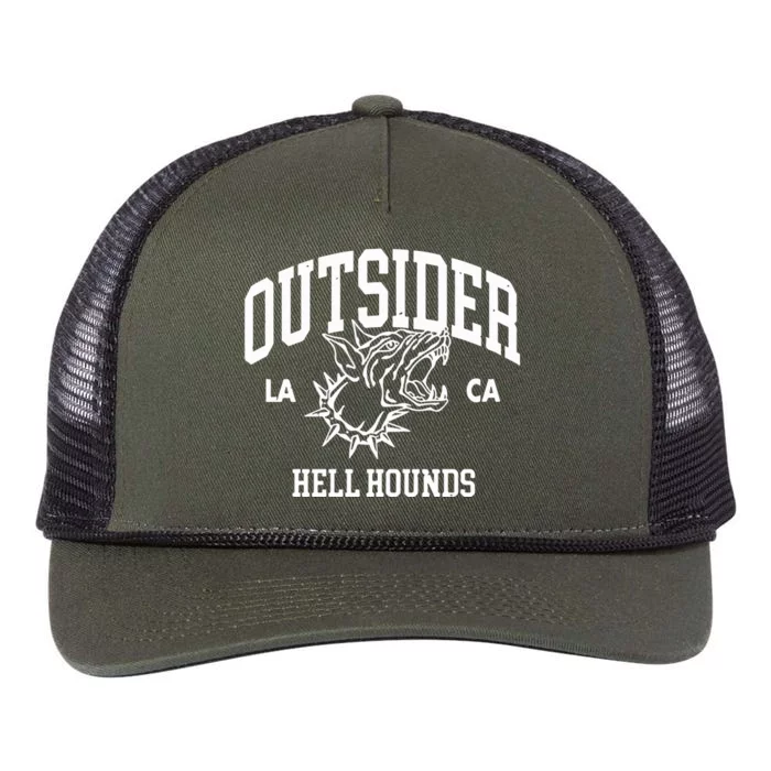 Outsider Hell Hounds La Ca Retro Rope Trucker Hat Cap